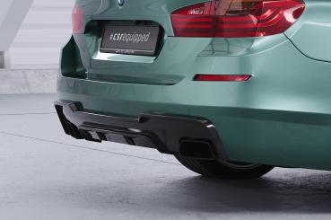 CSR Diffusor | Heckansatz mit ABE für BMW 5er F10/F11 550i/550d M-Paket HA290-G Glossy schwarz Hochglanz (keine Lackierung erforderlich)