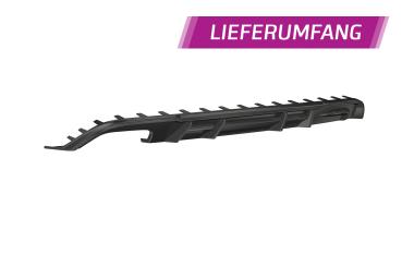 CSR Diffusor | Heckansatz mit ABE für Seat Leon 3 (Typ 5F) Cupra HA298-C Carbon Look Hochglanz (keine Lackierung erforderlich)