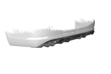 CSR Diffusor | Heckansatz mit ABE für VW Golf 7 Variant GTD HA293-L Lackierung erforderlich (unlackiert roh)