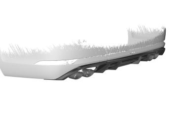 CSR Diffusor | Heckansatz mit ABE für VW Golf 7 Variant R HA294-S strukturiert schwarz matt (keine Lackierung erforderlich)