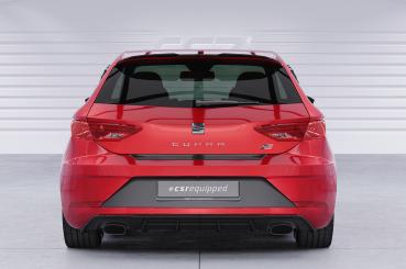 CSR Diffusor | Heckansatz mit ABE für Seat Leon 3 (Typ 5F) Cupra HA298-C Carbon Look Hochglanz (keine Lackierung erforderlich)