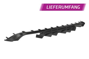 CSR Diffusor | Heckansatz mit ABE für VW Golf 7 (Typ AU) R HA305-G Glossy schwarz Hochglanz (keine Lackierung erforderlich)