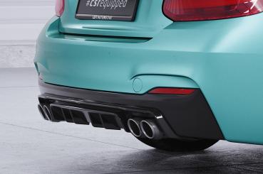 CSR Diffusor | Heckansatz mit ABE für BMW 2er F22 / F23 M-Paket HA306-S strukturiert schwarz matt (keine Lackierung erforderlich)