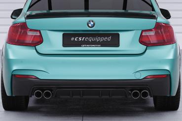 CSR Diffusor | Heckansatz mit ABE für BMW 2er F22 / F23 M-Paket HA306-S strukturiert schwarz matt (keine Lackierung erforderlich)