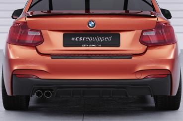 CSR Diffusor | Heckansatz mit ABE für BMW 2er F22 / F23 M-Paket HA307-C Carbon Look Hochglanz (keine Lackierung erforderlich)