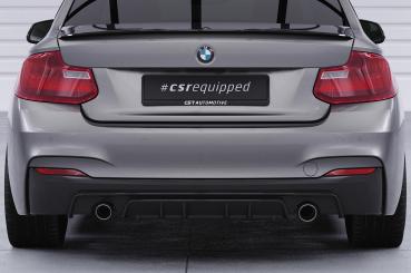 CSR Diffusor | Heckansatz mit ABE für BMW 2er F22 / F23 M-Paket HA308-S strukturiert schwarz matt (keine Lackierung erforderlich)