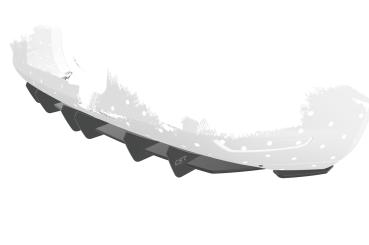 CSR Racing Diffusor | Heckansatz für Seat Leon 3 (Typ 5F) 5-Türer HA309-L Lackierung erforderlich (unlackiert roh)