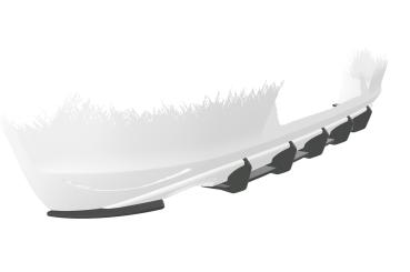 CSR Racing Diffusor | Heckansatz für VW Golf 7 (Typ AU) HA312-L Lackierung erforderlich (unlackiert roh)