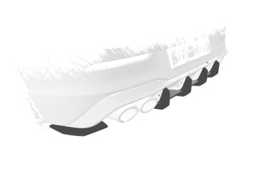 CSR Racing Diffusor | Heckansatz für VW Golf 8 (Typ CD) R HA315-B Lackierung erforderlich (unlackiert)