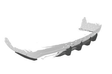 CSR Racing Diffusor | Heckansatz für Skoda Octavia 3 (Typ 5E) RS HA322-L Lackierung erforderlich (unlackiert roh)