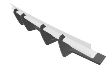 CSR Racing Diffusor | Heckansatz für VW Golf 7 (Typ AU) GTI HA332-B Lackierung erforderlich (unlackiert)