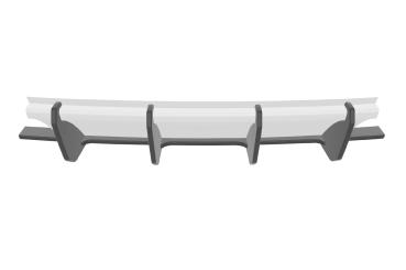 CSR Racing Diffusor | Heckansatz für VW Golf 6 (Typ 1K) GTI HA335-L Lackierung erforderlich (unlackiert roh)