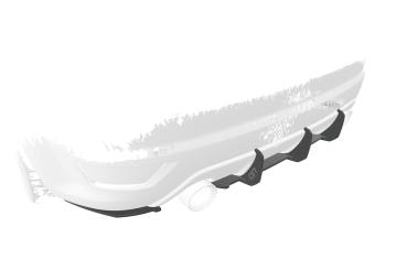 CSR Racing Diffusor | Heckansatz für Ford Focus MK2 ST HA340-B Lackierung erforderlich (unlackiert)