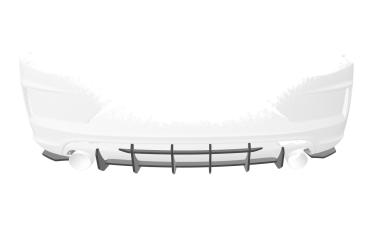 CSR Racing Diffusor | Heckansatz für VW Scirocco 3 R HA376 Lackierung erforderlich (unlackiert roh)