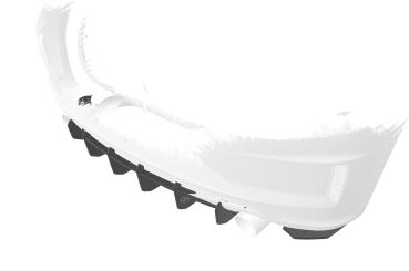 CSR Racing Diffusor | Heckansatz für VW Scirocco 3 R HA376 Lackierung erforderlich (unlackiert roh)