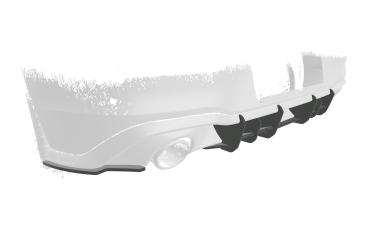 CSR Racing Diffusor | Heckansatz für VW Golf 8 GTI HA377-B Lackierung erforderlich (unlackiert)