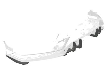 CSR Racing Diffusor | Heckansatz für Honda Civic FK8 Type R HA381 Lackierung erforderlich (unlackiert roh)