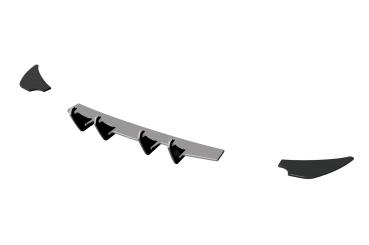 CSR Racing Diffusor | Heckansatz für VW Golf 7 (Typ AU) GTI HA386 Lackierung erforderlich (unlackiert roh)