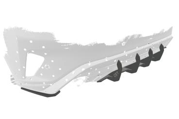 CSR Racing Diffusor | Heckansatz für Ford Focus MK4 ST HA391 Lackierung erforderlich (unlackiert roh)