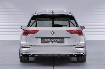 CSR Diffusor | Heckansatz mit ABE für VW Golf 8 (Typ CD) HA414-C Carbon Look Hochglanz (keine Lackierung erforderlich)