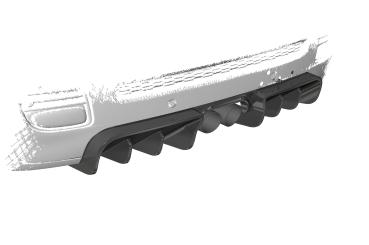 CSR Diffusor | Heckansatz mit ABE für Mini R58 / R59 JCW HA417-C Carbon Look Hochglanz (keine Lackierung erforderlich)