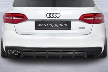 CSR Diffusor | Heckansatz mit ABE für Audi A4 B8 (Typ 8K) HA418-L Lackierung erforderlich (unlackiert roh)