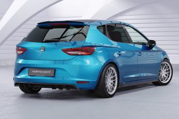 CSR Diffusor | Heckansatz mit ABE für Seat Leon 3 (Typ 5F) HA431-C Carbon Look Hochglanz (keine Lackierung erforderlich)