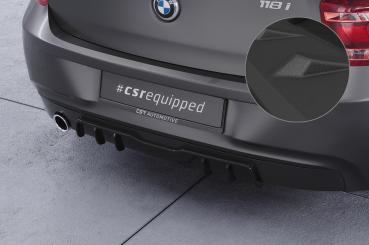 CSR Diffusor | Heckansatz mit ABE für BMW 1er F20 / F21 HA433-S strukturiert schwarz matt (keine Lackierung erforderlich)