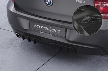 CSR Diffusor | Heckansatz mit ABE für BMW 1er F20 / F21 HA433-C Carbon Look Hochglanz (keine Lackierung erforderlich)