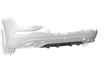 CSR Diffusor | Heckansatz mit ABE für VW Polo 6 2G (Typ AW) R-Line HA440-S strukturiert schwarz matt (keine Lackierung erforderlich)