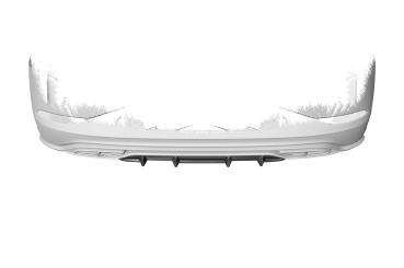 CSR Diffusor | Heckansatz mit ABE für VW Polo 6 2G (Typ AW) R-Line HA440-S strukturiert schwarz matt (keine Lackierung erforderlich)