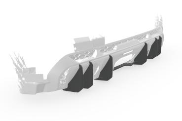 CSR Racing Diffusor | Heckansatz für Mini F56 / F57 HA441-L Lackierung erforderlich (unlackiert roh)