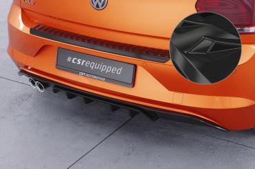 CSR Diffusor | Heckansatz mit ABE für VW Polo 6 2G (Typ AW) GTI HA442-G Glossy schwarz Hochglanz (keine Lackierung erforderlich)