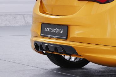 CSR Diffusor | Heckansatz mit ABE für Opel Corsa E GSI HA446-S strukturiert schwarz matt (keine Lackierung erforderlich)