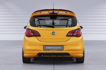 CSR Diffusor | Heckansatz mit ABE für Opel Corsa E GSI HA446-S strukturiert schwarz matt (keine Lackierung erforderlich)