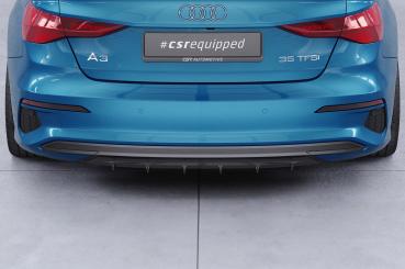 CSR Diffusor | Heckansatz mit ABE für Audi A3 8Y HA449-C Carbon Look Hochglanz (keine Lackierung erforderlich)