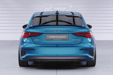 CSR Diffusor | Heckansatz mit ABE für Audi A3 8Y HA449-C Carbon Look Hochglanz (keine Lackierung erforderlich)