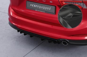 CSR Diffusor | Heckansatz mit ABE für Ford Focus MK4 Turnier HA450-C Carbon Look Hochglanz (keine Lackierung erforderlich)