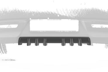 CSR Diffusor | Heckansatz mit ABE für Kia Rio 4 (YB) HA458-S strukturiert schwarz matt (keine Lackierung erforderlich)