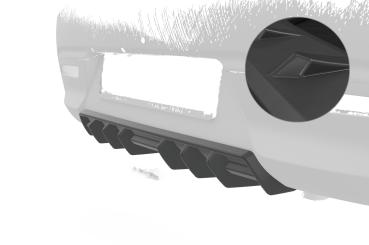 CSR Diffusor | Heckansatz mit ABE für Kia Rio 4 (YB) HA458-L Lackierung erforderlich (unlackiert roh)