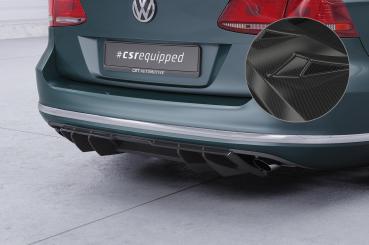 CSR Diffusor | Heckansatz mit ABE für VW Passat B7 (Typ 3C) Variant HA460-C Carbon Look Hochglanz (keine Lackierung erforderlich)