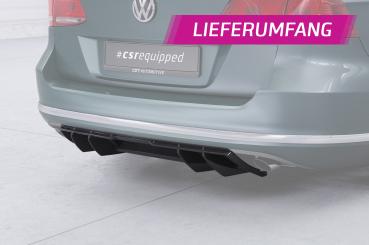 CSR Diffusor | Heckansatz mit ABE für VW Passat B7 (Typ 3C) Variant HA460-C Carbon Look Hochglanz (keine Lackierung erforderlich)