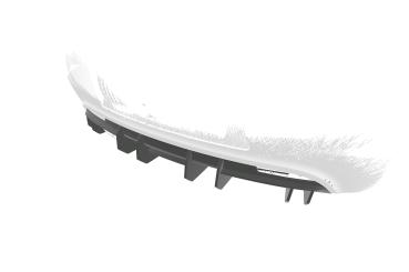 CSR Diffusor | Heckansatz für VW Scirocco 3 R-Line HA472-C Carbon Look Hochglanz (keine Lackierung erforderlich)