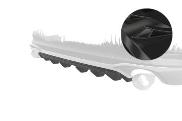 CSR Diffusor | Heckansatz für Ford Focus MK4 Turnier ST HA474-G Glossy schwarz Hochglanz (keine Lackierung erforderlich)