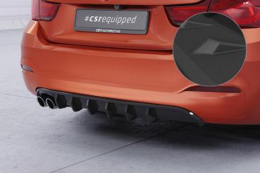 CSR Diffusor | Heckansatz mit ABE für BMW 4er (F36) Grand Coupe HA479-S strukturiert schwarz matt (keine Lackierung erforderlich)