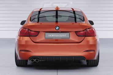 CSR Diffusor | Heckansatz mit ABE für BMW 4er (F36) Grand Coupe HA479-G Glossy schwarz Hochglanz (keine Lackierung erforderlich)