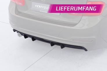 CSR Diffusor | Heckansatz mit ABE für BMW 3er F30 Limousine HA485-C Carbon Look Hochglanz (keine Lackierung erforderlich)