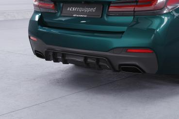 CSR Diffusor | Heckansatz mit ABE für BMW 5er G30 / G31 M-Paket HA486-G Glossy schwarz Hochglanz (keine Lackierung erforderlich)