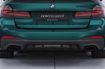 CSR Diffusor | Heckansatz mit ABE für BMW 5er G30 / G31 M-Paket HA486-G Glossy schwarz Hochglanz (keine Lackierung erforderlich)