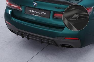 CSR Diffusor | Heckansatz mit ABE für BMW 5er G30 / G31 M-Paket HA486-G Glossy schwarz Hochglanz (keine Lackierung erforderlich)